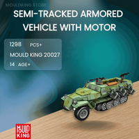 MOULD KING 20027 Semi-tracked Armored Vehicle With Motor with 1298 Pieces
