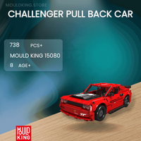 MOULD KING 15080 Challenger Pull Back Car with 738 Pieces
