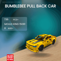 MOULD KING 15081 Bumblebee Pull Back Car with 736 Pieces
