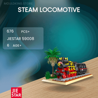 JIESTAR 59008 Steam Locomotive with 676 Pieces
