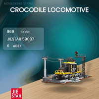 JIESTAR 59007 Crocodile Locomotive with 669 Pieces
