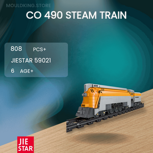 JIESTAR 59021 CO 490 Steam Train with 808 Pieces