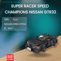 MOULD KING 27014 Super Racer Speed Champions Nissan GTR32 with 359 Pieces
