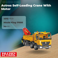 MOULD KING 17050 Actros Self-Loading Crane With Motor with 4012 Pieces
