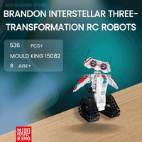 MOULD KING 15082 Brandon Interstellar Three-transformation RC Robots with 536 Pieces
