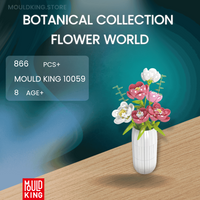 MOULD KING 10059 Botanical Collection Flower World with 866 Pieces
