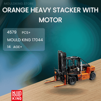 MOULD KING 17044 Orange Heavy Stacker With Motor with 4579 Pieces
