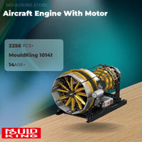 MOULD KING 10141 Aircraft Engine With Motor with 2256 Pieces
