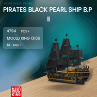 MOULD KING 13186 Pirates Black Pearl Ship B.P Ⅱ with 4794 Pieces
