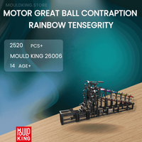 MOULD KING 26006 Motor Great Ball Contraption Rainbow Tensegrity with 2520 Pieces
