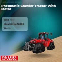 MOULD KING 18020 Pneumatic Crawler Tractor With Motor with 1698 Pieces
