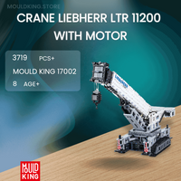 MOULD KING 17002 Crane Liebherr LTR 11200 With Motor with 3719 Pieces
