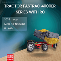 MOULD KING 17021 Tractor Fastrac 4000er series with RC with 3035 Pieces
