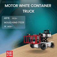 MOULD KING 17029 Motor White Container Truck with 4878 Pieces
