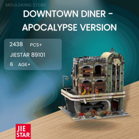 JIESTAR 89101 Downtown Diner – Apocalypse Version with 2438 Pieces
