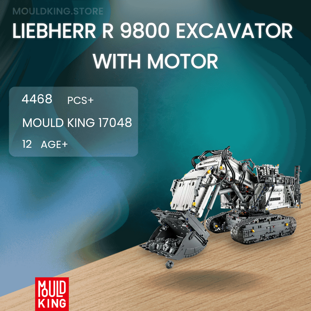 MOULD KING 17048 Liebherr R 9800 Excavator With Motor with 4468 Pieces