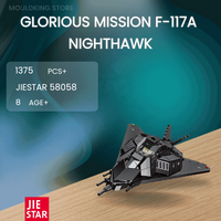 JIESTAR 58058 Glorious Mission F-117A Nighthawk with 1375 Pieces
