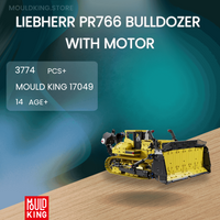 MOULD KING 17049 Liebherr PR766 Bulldozer With Motor with 3774 Pieces
