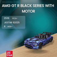 JIESTAR 92025 AMG GT R Black Series With Motor with 2539 Pieces
