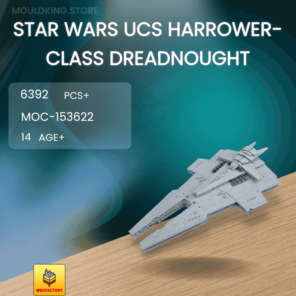 MOC Factory 153622 Star Wars UCS Harrower-Class Dreadnought with 6392 Pieces