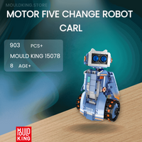 MOULD KING 15078 Motor Five Change Robot Carl with 903 Pieces
