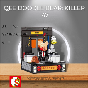 SEMBO 612010 Qee Doodle Bear: Killer 47 with 88 Pieces