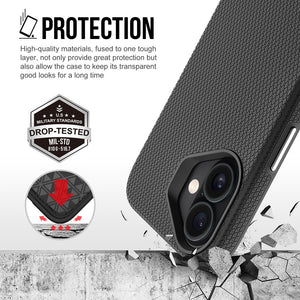 iPhone 17 Rhinos Rugged Shockproof Case Cover With Magnetic Ring