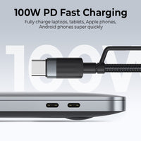 iQuick TransWire I Series 4 in 1 Charging Date Cable 1.2m for 15 / 16 / 17 Series

