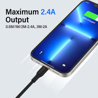 iQuick PowerWire 1 Series TPE Charging Date Cable USB to iP
