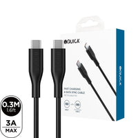 iQuick PVC USB-C to USB-C Fast Charging Cable for iPhone 15 / 16 / 17 / Series
