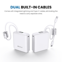 iQuick Built-in Type-C and Lightning Cables Power Bank 10000mAh 22.5W
