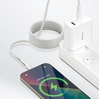 iQuick MagWire 1 Series Self-winding Charging Date Cable 100W/5A 1m Compatible for iPhone 15 Series
