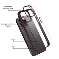 Metal Camera Lens Transparent Protection Shockproof Case
