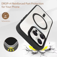 iPhone 16e / 17e Redefine Metal Camera Lens Transparent Case Cover With Magnetic Ring
