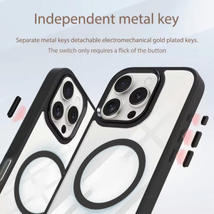 Redefine Metal Camera Lens Magnetic Transparent Magsafe Case for iPhone 16e