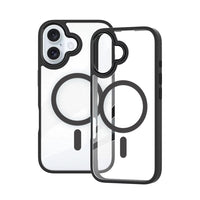iPhone 17 Redefine Metal Camera Lens Transparent Case Cover With Magnetic Ring
