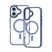 iPhone 17 Redefine Metal Camera Lens Transparent Case Cover With Magnetic Ring