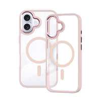 iPhone 17 Redefine Metal Camera Lens Transparent Case Cover With Magnetic Ring
