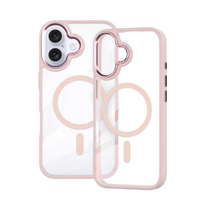 iPhone 17 Redefine Metal Camera Lens Transparent Case Cover With Magnetic Ring