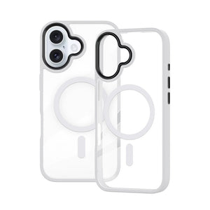 iPhone 17 Redefine Metal Camera Lens Transparent Case Cover With Magnetic Ring