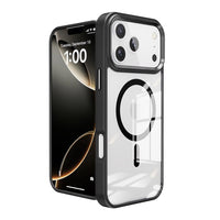 iPhone 17 Pro Max Redefine Metal Camera Lens Transparent Case Cover With Magnetic Ring