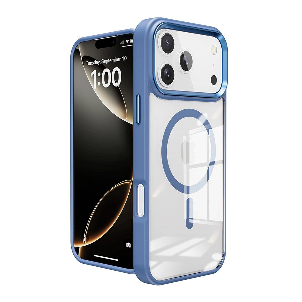 iPhone 17 Pro Max Redefine Metal Camera Lens Transparent Case Cover With Magnetic Ring