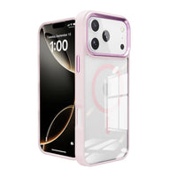 iPhone 17 Pro Max Redefine Metal Camera Lens Transparent Case Cover With Magnetic Ring
