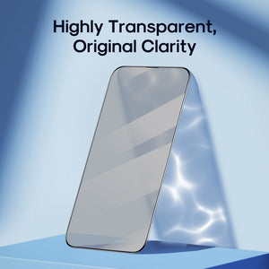 iPhone 17 Pro Max Kinglas 2 Packs 2.5D Full Coverage Silk Printing Privacy Tempered Glass Screen Protector
