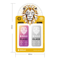 KINGLAS 2.5D Silk Printing Tempered Glass Acrylic Display Stand for iPhone 16 Pro / 17 / 17Pro
