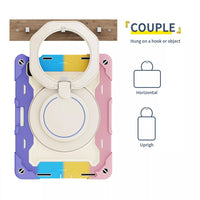 Armor Shockproof Handle Ring Rotation Case Cover for iPad Air 11 (2024)