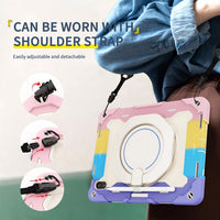 Armor Shockproof Handle Ring Rotation Case Cover for iPad Air 11 (2024)