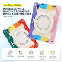 Armor Shockproof Handle Ring Rotation Case Cover for iPad Air 11 (2024)