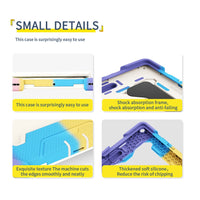 Armor Shockproof Handle Ring Rotation Case Cover for Samsung Galaxy Tab S9+ X810 / S9 FE+ X610 / S10+ X820
