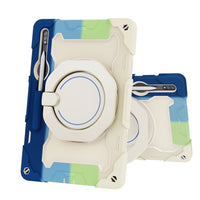 Armor Shockproof Handle Ring Rotation Case Cover for Samsung Galaxy Tab S9+ X810 / S9 FE+ X610 / S10+ X820
